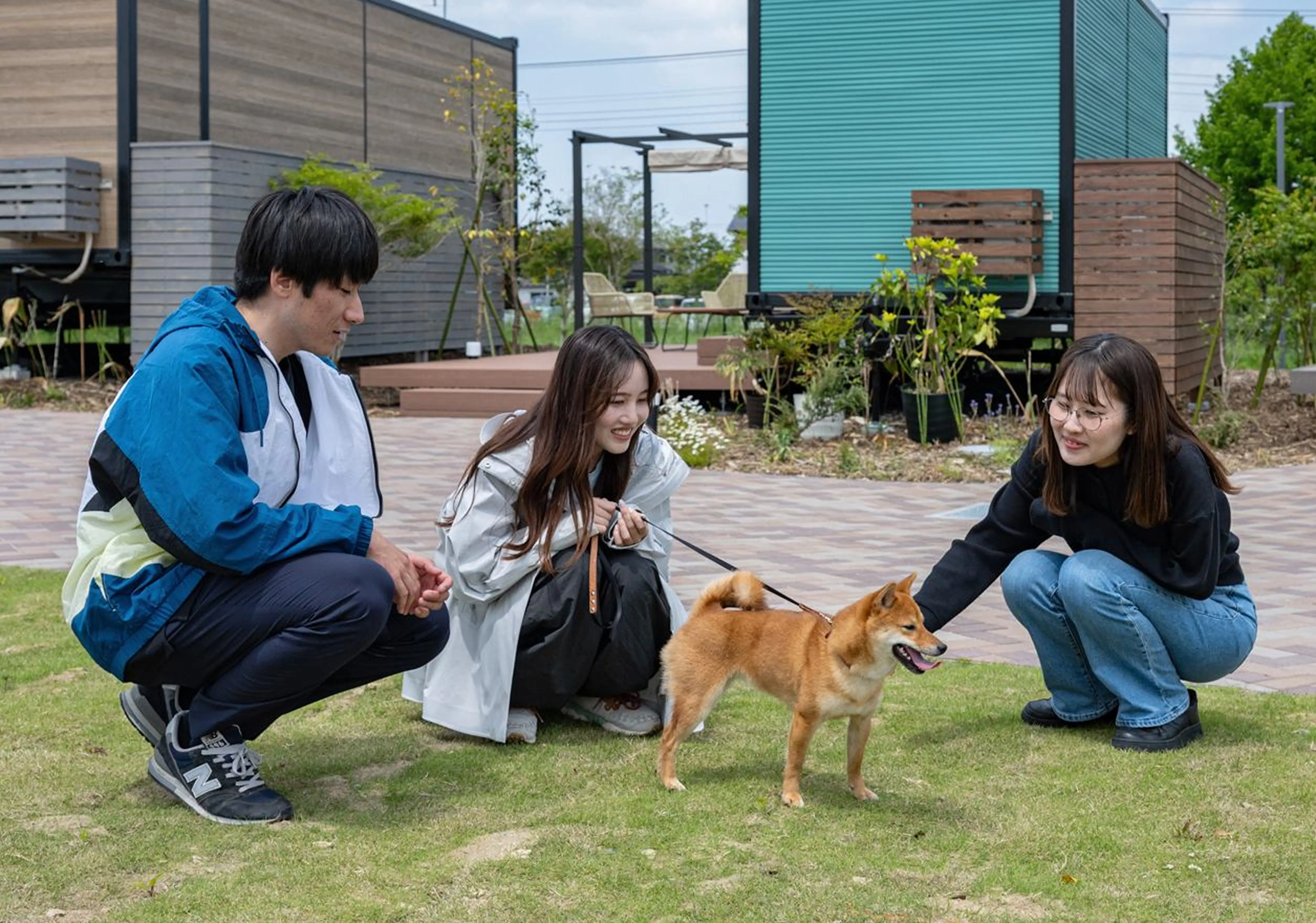 愛犬と一緒