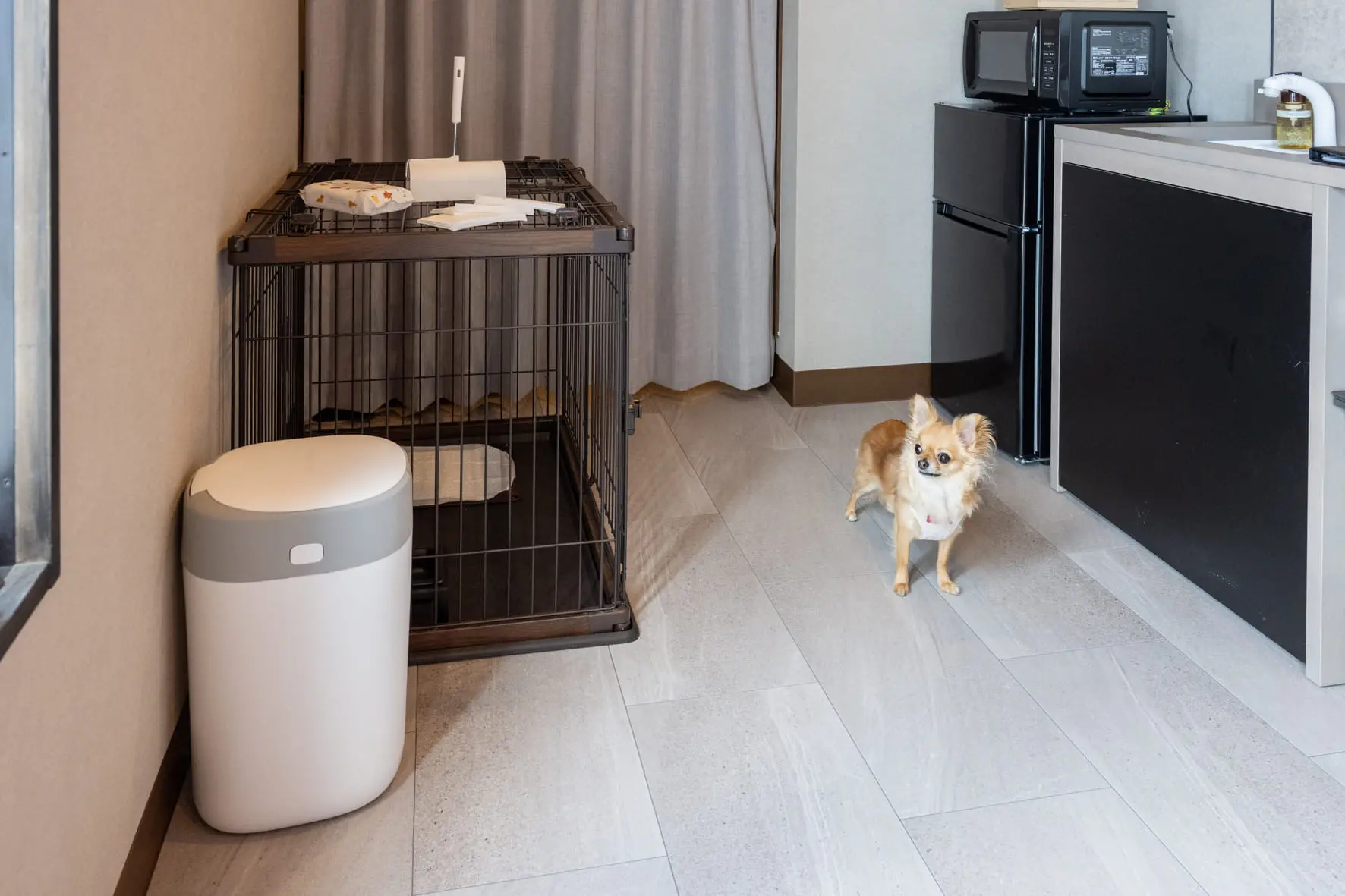 客室の愛犬用設備・備品