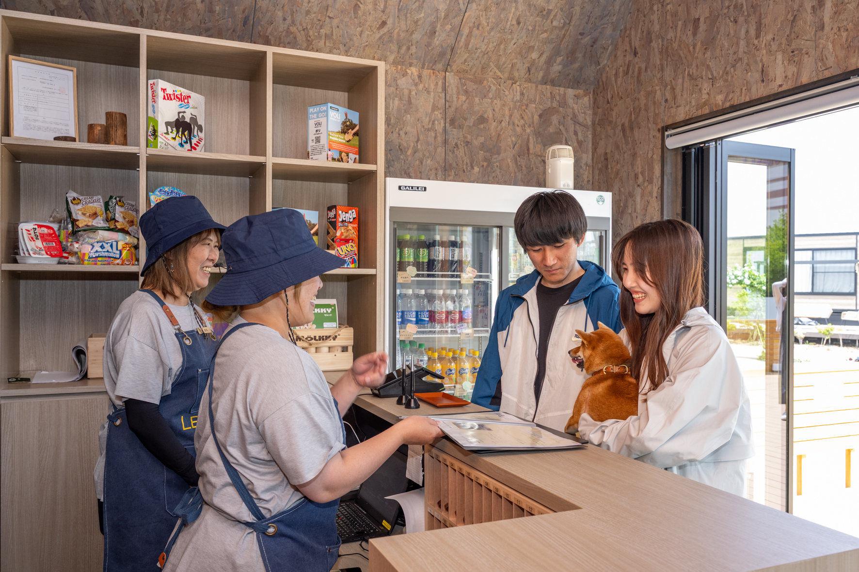 ワンちゃんと一緒にチェックイン！